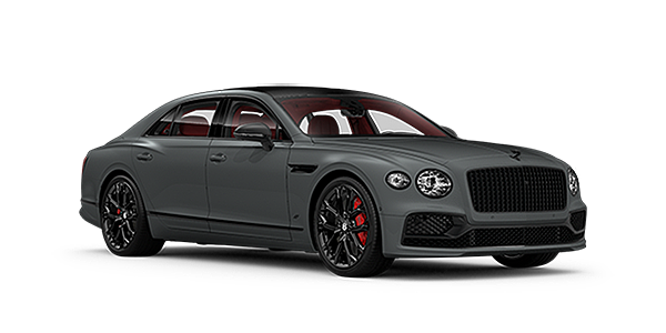 Bentley Basel Bentley Flying Spur S front three quarter in Cambrian Grey paint