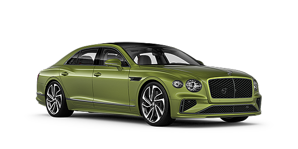 Bentley Basel New Bentley Flying Spur Speed v8 hybrid sedan in Tourmaline green paint