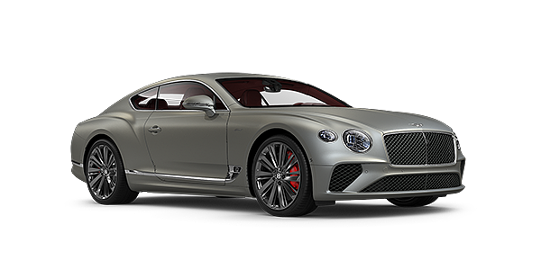 Bentley Basel Bentley GT Speed coupe in Extreme Silver paint front 34