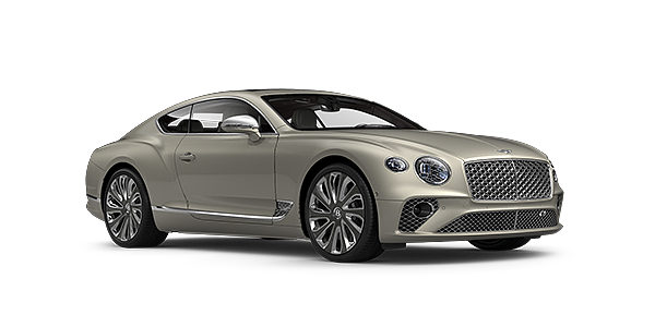 Bentley Basel Bentley GT Mulliner coupe in White Sand paint front 34